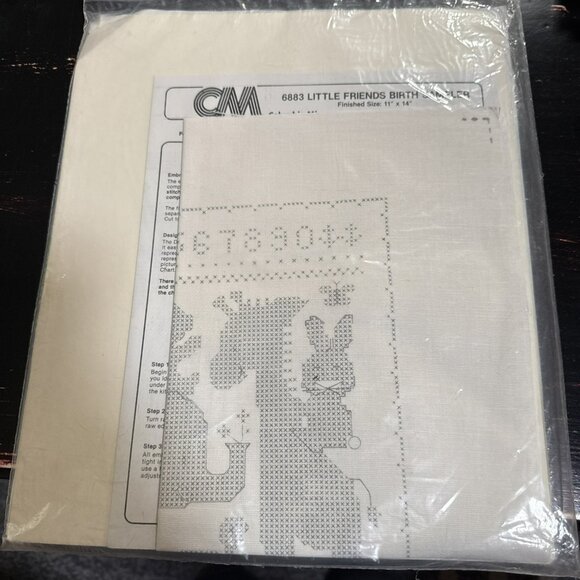 CM Columbia Minerva Crosstitch Sever And Spice Little Friends Birth  unopened - Picture 6 of 6